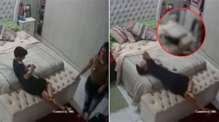 Shocking Footage: CCTV Captures Disturbing Mom And Son Incident